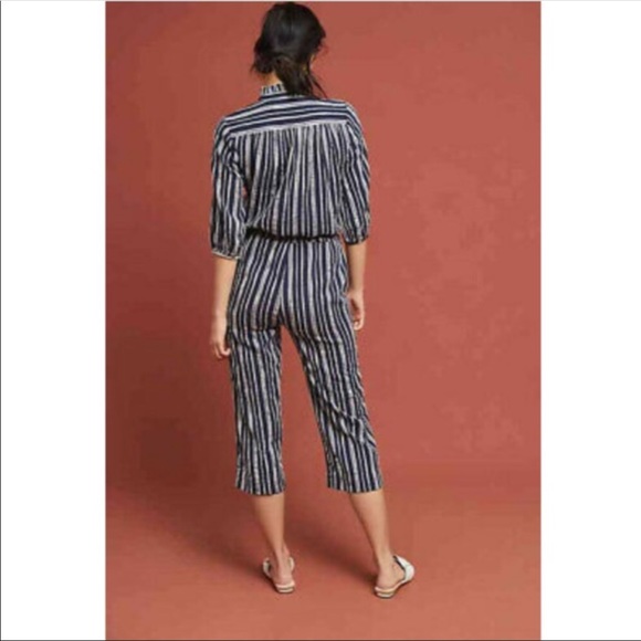 Anthropologie Trovata Ingrid Striped Jumpsuit - Picture 3 of 7